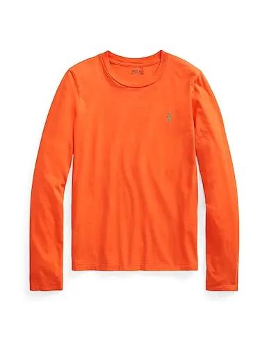 Orange Jersey T-shirt COTTON JERSEY LONG-SLEEVE TEE
