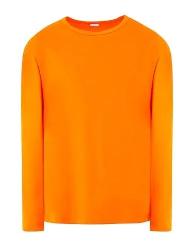 Orange Jersey T-shirt ORGANIC COTTON BASIC L/SLEEVE T-SHIRT