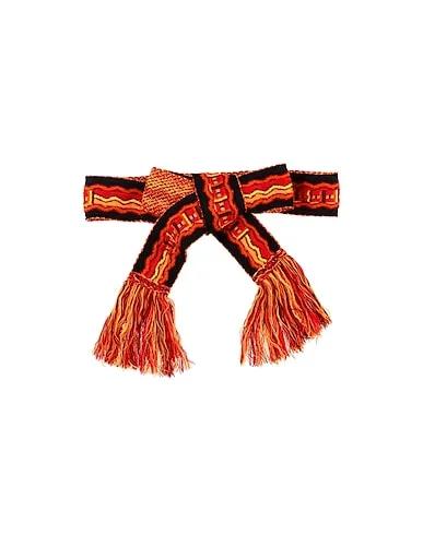 Orange Knitted High-waist belt