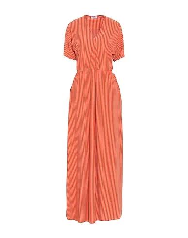 Orange Knitted Long dress