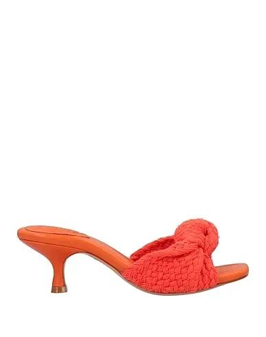 Orange Knitted Sandals