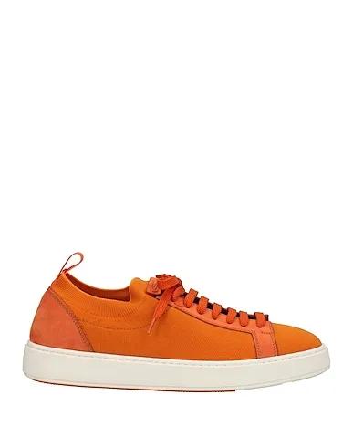 Orange Knitted Sneakers
