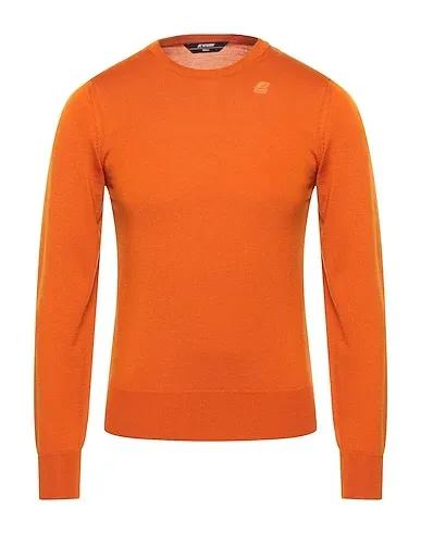 Orange Knitted Sweater SEBASTIEN MERINO
