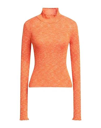 Orange Knitted Turtleneck