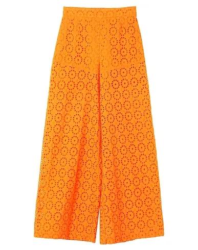 Orange Lace Casual pants