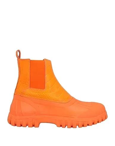 Orange Leather Boots