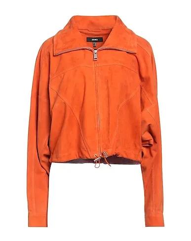 Orange Leather Jacket