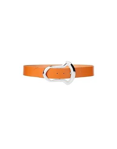Orange Leather Regular belt
