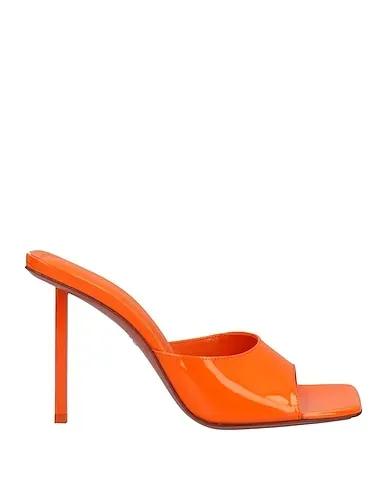 Orange Leather Sandals