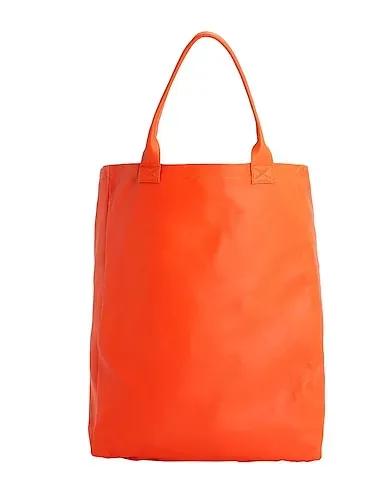 Orange Leather Shoulder bag LEATHER MAXI TOTE
