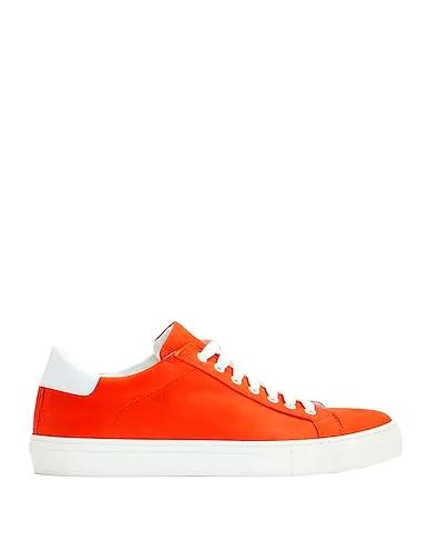 Orange Leather Sneakers NABUK LEATHER LOW-TOP SNEAKERS
