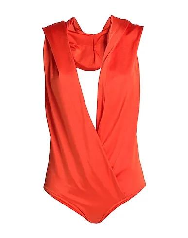 Orange One-piece swimsuits