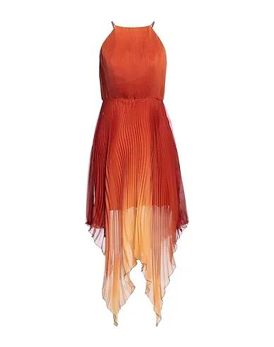 Orange Organza Long dress
