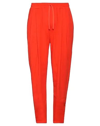 Orange Piqué Casual pants