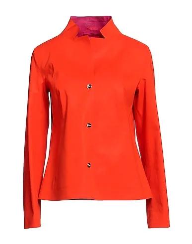 Orange Plain weave Jacket