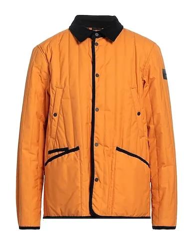 Orange Plain weave Jacket