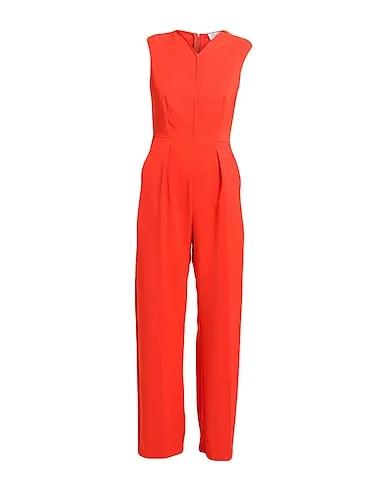 Orange Plain weave Jumpsuit/one piece
