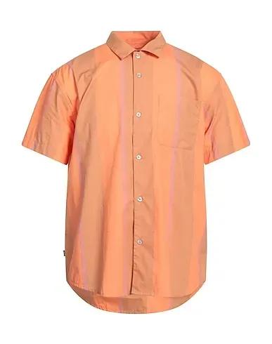 Orange Plain weave Patterned shirt