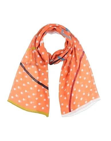 Orange Plain weave Scarves and foulards