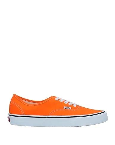 Orange Plain weave Sneakers