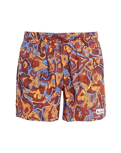 Orange Plain weave Swim shorts Brinco Short - Print

