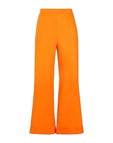 Orange Poplin Casual pants COTTON PANTS WITH BASQUE
