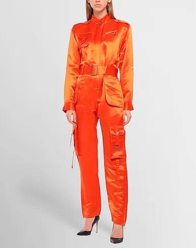 Orange Satin Jumpsuit/one piece