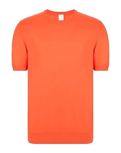 Orange Sweater ORGANIC-COTTON REGULAR-FIT KNIT T-SHIRT
