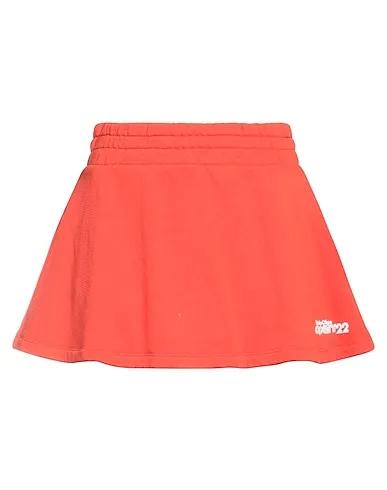 Orange Sweatshirt Mini skirt