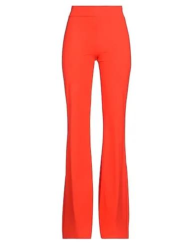 Orange Synthetic fabric Casual pants