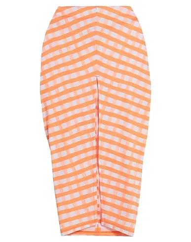 Orange Synthetic fabric Maxi Skirts