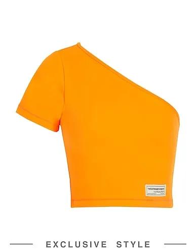 Orange Synthetic fabric Top
