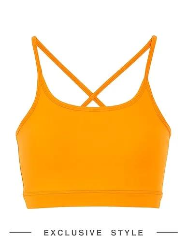 Orange Synthetic fabric Top