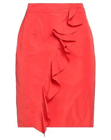 Orange Taffeta Mini skirt