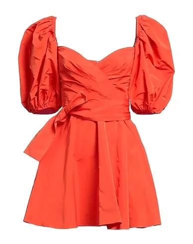 Orange Taffeta Short dress