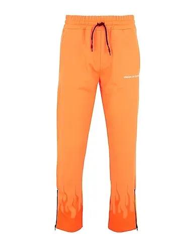 Orange Techno fabric Casual pants ORANGE PANTS TRACKSUIT
