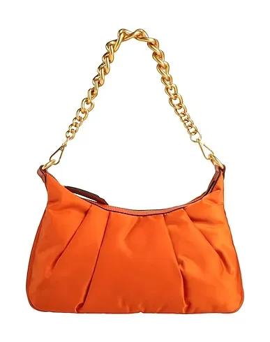 Orange Techno fabric Handbag
