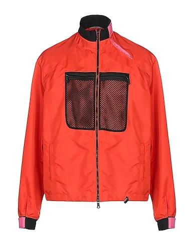 Orange Techno fabric Jacket