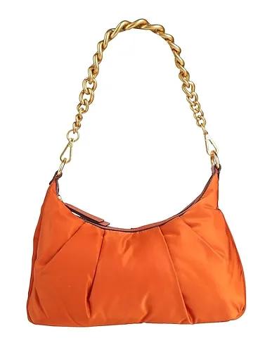 Orange Techno fabric Shoulder bag
