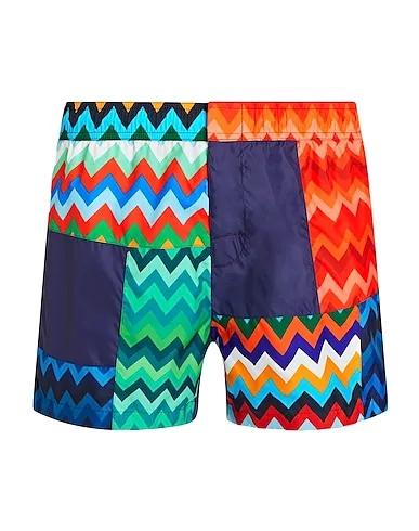 Orange Techno fabric Swim shorts