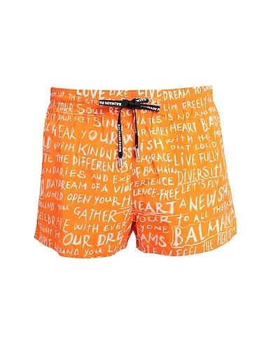 Orange Techno fabric Swim shorts SHORT BOXER
