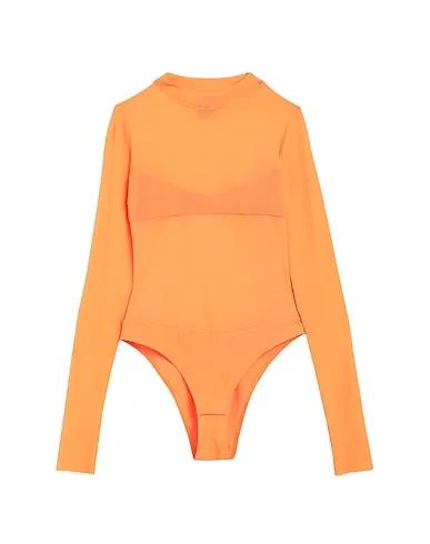 Orange Tulle Bodysuit