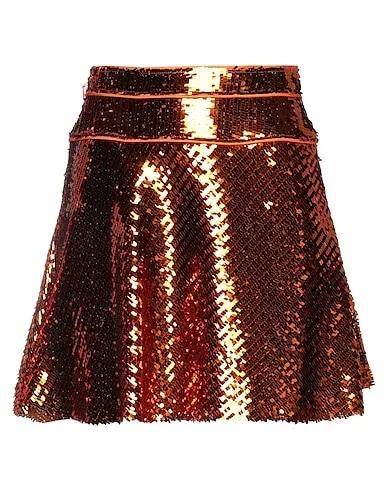 Orange Tulle Mini skirt