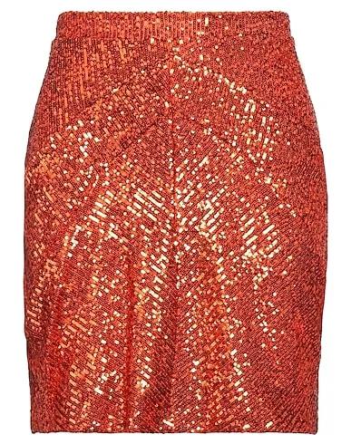 Orange Tulle Mini skirt