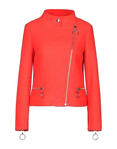 Orange Tweed Biker jacket