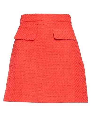 Orange Tweed Mini skirt