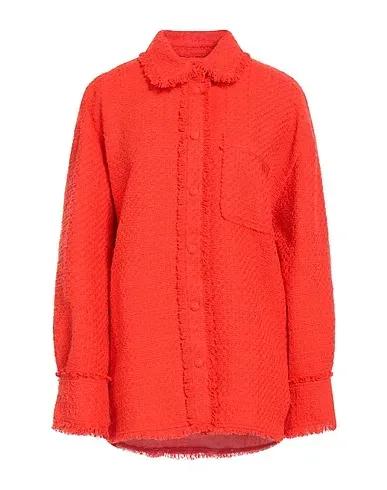 Orange Tweed Solid color shirts & blouses