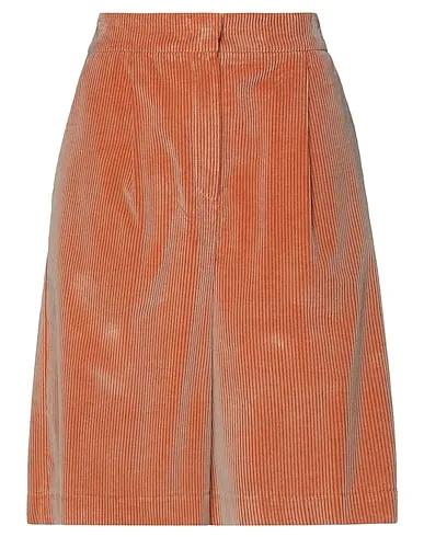 Orange Velvet Shorts & Bermuda