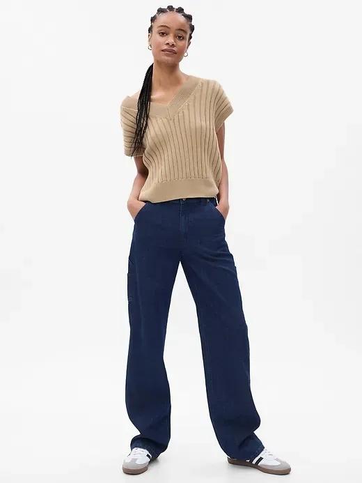Organic Cotton '90s Loose Carpenter Jeans with Washwell