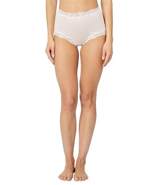 Organic Cotton Brief with Lace
